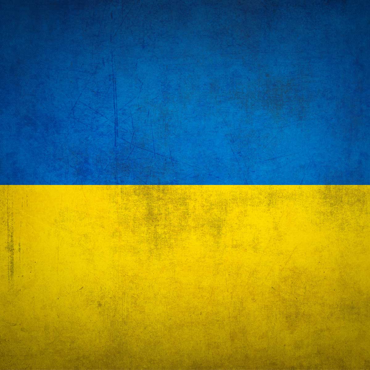 flag of Ukraine; symbolizing we stand with Ukraine