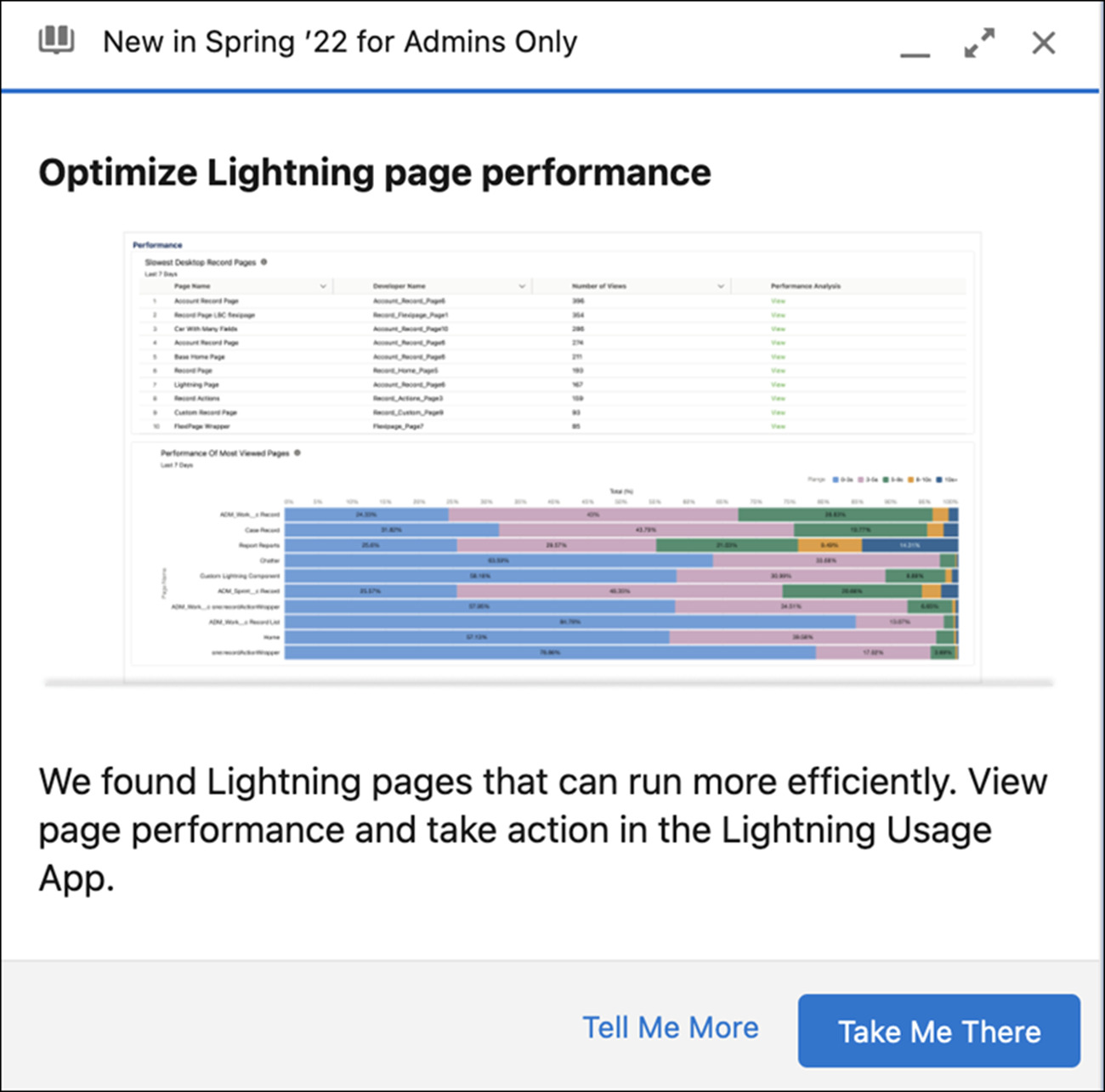 optimize salesforce lightning performance spring '22