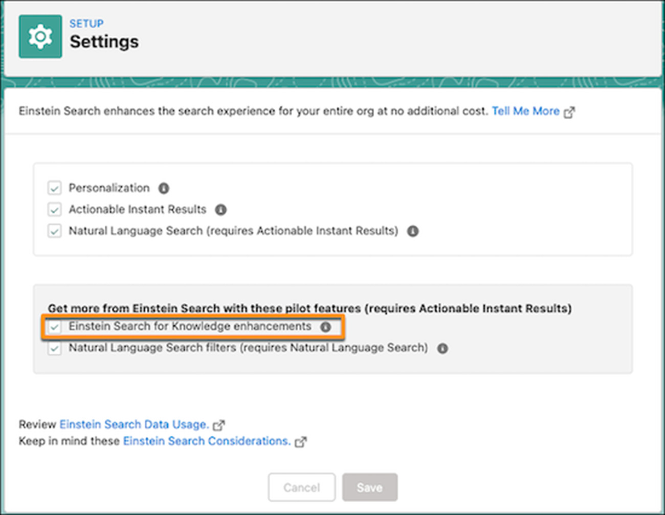 Salesforce Spring '22 knowledge search
