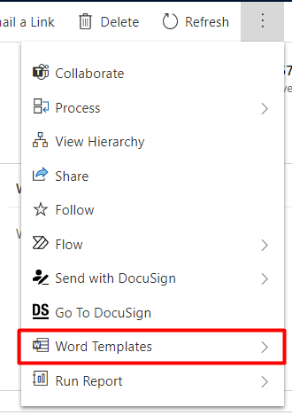 create a new word template