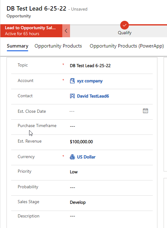 CRM entity forms with new currency field