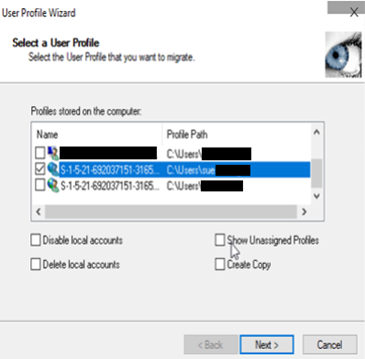 select user profile migrate to Azure AD