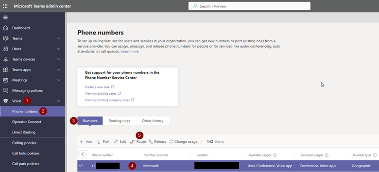 create a routing rule directly for an unassigned phone number