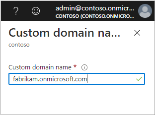enter new custom domain name