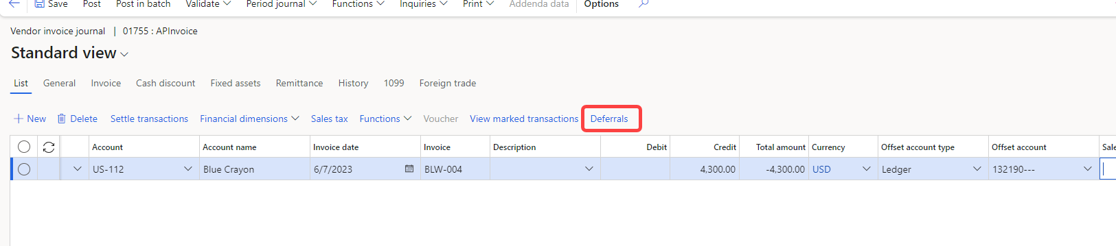 adding deferral function