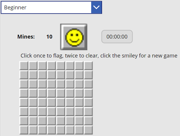 beginner Minesweeper