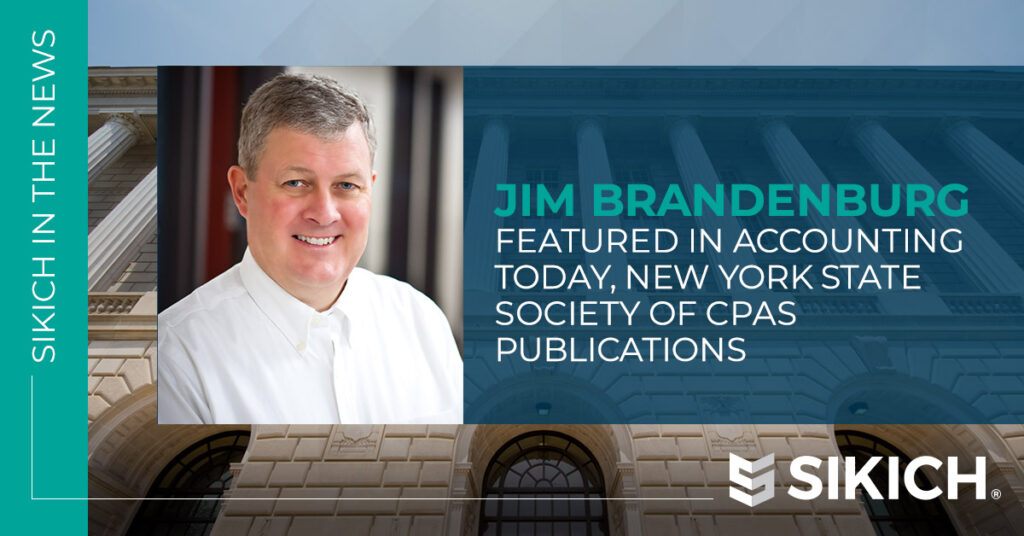 Jim Brandenburg Featured in Accounting Today, New York State Society of CPAs Publications June 2023