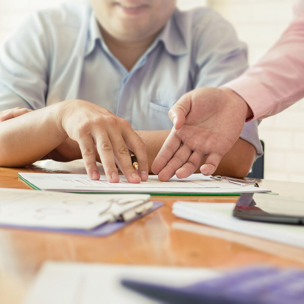 Jim Brandenburg in Financial Advisor on Tax Forms