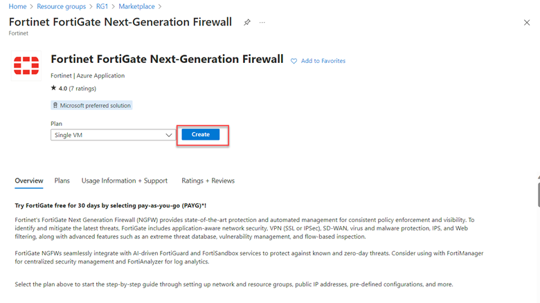 FortiGate NGFW deployment wizard
