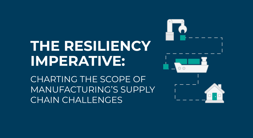 Resiliency Imperative infographic for manufacturers