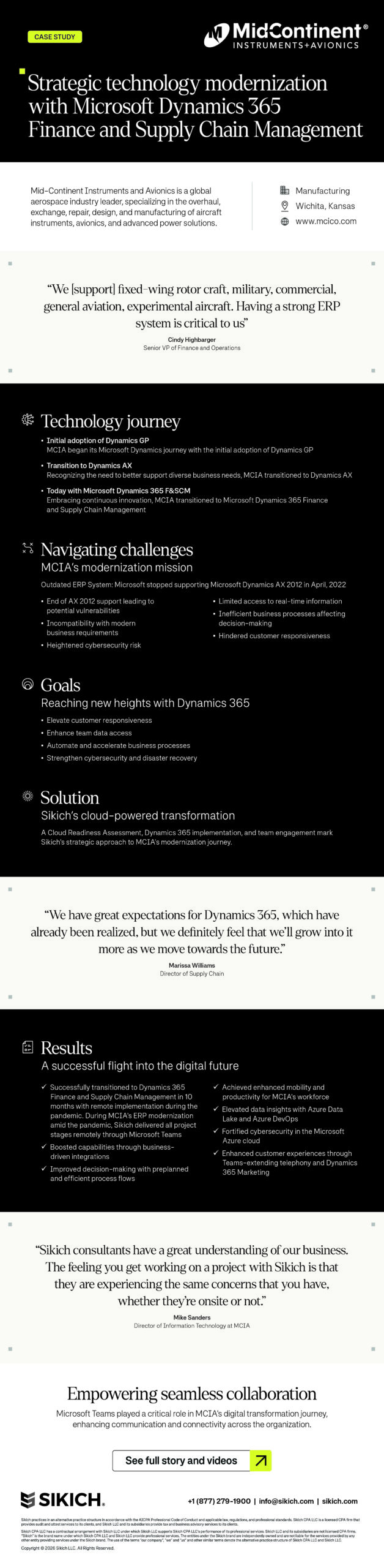 Mid-Continent Case Study infographic