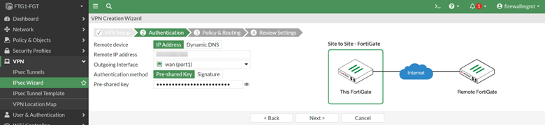 Fortigate authentication