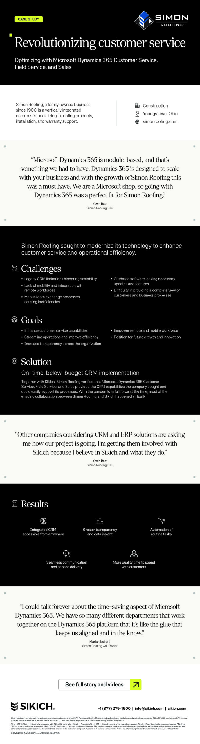 Simon Roofing case study