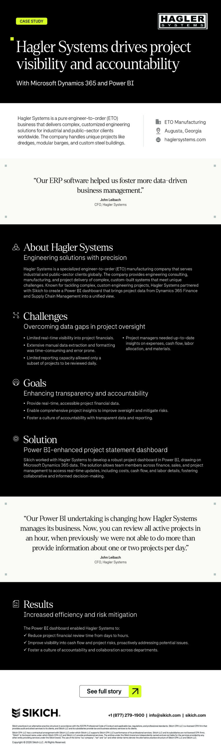 Hagler Systems Drives Project Visibility and Accountability with Microsoft Dynamics 365 and Power BI